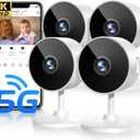 [5G & 2.4G] 2K Indoor Security Cameras for Home Security, AI Voice Change for 2-Way Talk, Motion Detection, Night Vision, 24/7 SD Recording/Cloud Storage, Baby Monitor/Dog/Pet Camera with Phone App, 4