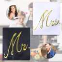 Syhood 2 Piece Mr & Mrs Aprons for Couple Gifts, Wedding Anniversary Bridal Shower Gifts for Couple Women and Men, Bride and Groom