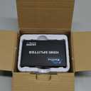 HDMI Splitter 1 in 4 Out V1.4b Powered HDMI Video Splitter with AC Adaptor Duplicate/Mirror Screen Monitor Supports Ultra HD 1080P 2K x4K@30Hz and 3D Resolutions (1 Input to 4 Outputs)