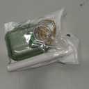 Fotbor for AirPods Pro 3 2025 Case with Secure Lock, Soft Clear TPU Cover with Earbuds Cleaner & Cute Girly Keychain, Anti-Scratch [Airbag] Military Grade Drop Protection - Green