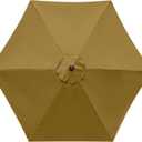 9 Feet Patio Umbrella Replacement Canopy for 6 Ribs, Market Umbrella Top, Yard Table Umbrella Top Cover,Universal Strong and Thick Umbrella Canopy,Canopy Only