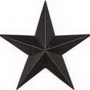 The Hearthside Collection CWI Gifts Metal Barn Star - 36 inch Galvanized Hanging Star - Farmhouse Wall Decor - Black
