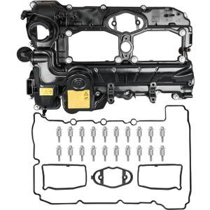 11127588412 Upgraded Engine Valve Cover Kit Compatible with BMW 228i 320i 328i 428i 528i X1 X3 X4 X5 Z4 GT xDrive 2012-2018 2.0L Turbo with Oil Filler Cap Gasket Bolts