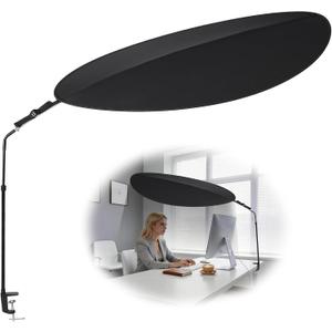 Office Cubicle and Desk Shade - Suitable for Cubicle to Block Light and Privacy Protection Cubicle Light Shield Black Diameter 52 inches，designed for sensitive workers.