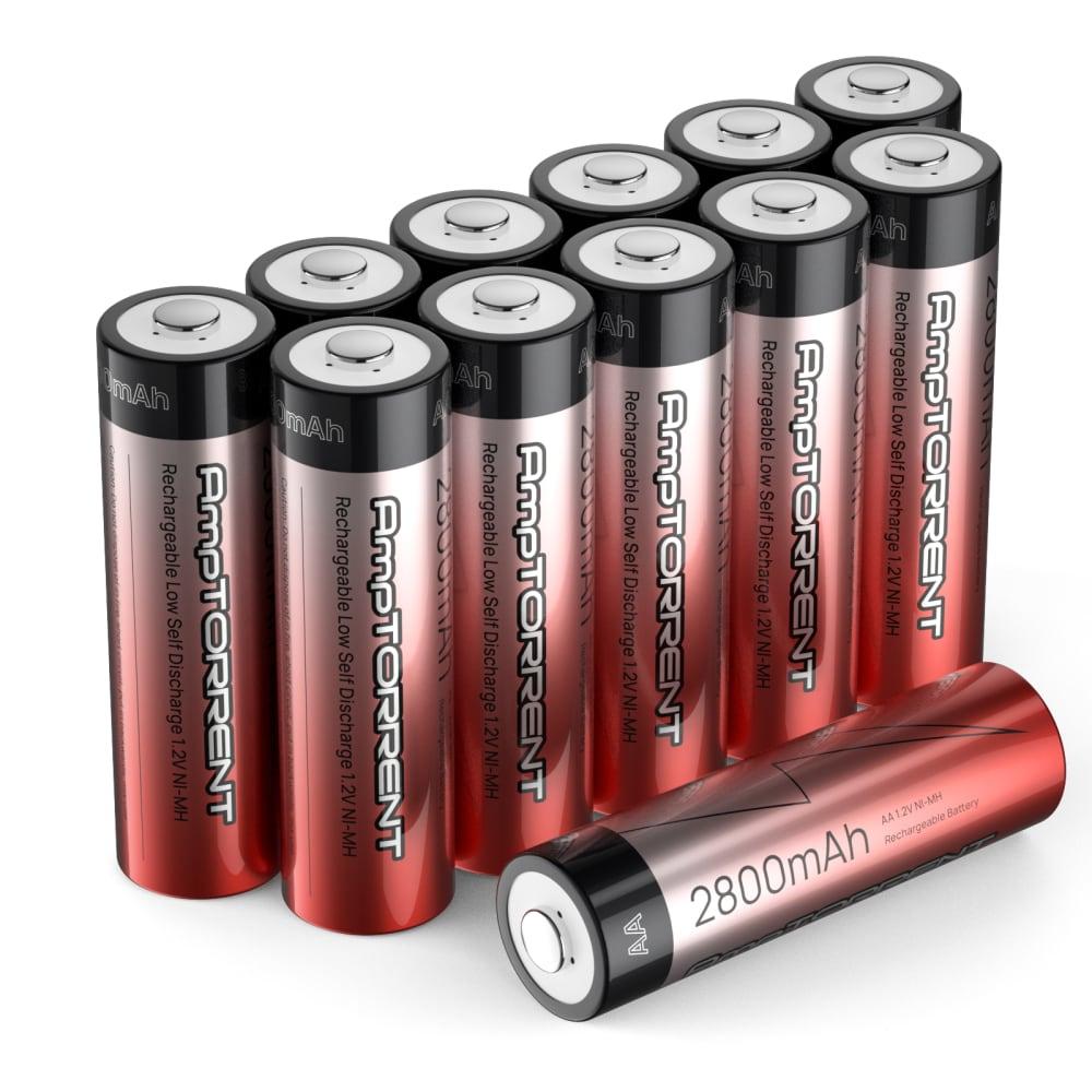 Amptorrent 1.2V Ni-MH Batteries 2800 mah