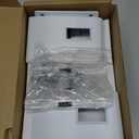 suptek Dual Side Clamping Bookshelf Speaker Wall Mounting Bracket for Large Surrounding Sound Speakers, Hold Up to 55 lbs, White (SPM201W)