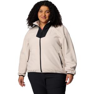 Columbia Women's Discontinued Sequoia Grove Full Zip Fleece (Medium, Dark Stone/Black)