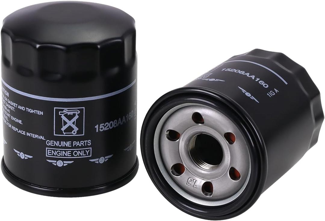 15208AA21A Engine Oil Filter Compatible with 2011-2025 Subaru Outback Legacy Impreza Forester XV Crosstrek Ascent Replace# 15208AA160 15208AA20A (2 Pack)