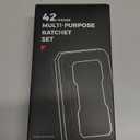 42 in 1 Magnetic Screwdriver Set, DIY Ratchet Screwdriver Set, Multi Bit Magnetic Drive Set with Detachable Ratchet Handle, Portable Compact Repair Tool Kit for Furniture Computer Bicycle Gray