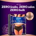 Always Discreet Boutique Incontinence and Postpartum Underwear for Women, Maximum Protection, Small/Medium, Black, 20 Count