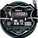 Flexon 5/8" x 100 ft. Guardian Heavy Duty Kink Resistant Garden Hose with TangleGuard Technology  Durable, Flexible, Tangle-Free Watering, Ideal for Lawn, Garden, and Outdoor Use