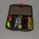 TRUSCEND Widely Used Fishing Lures & Tackle Kit Worth Every Penny, Selected Fishing Kit for Freshwater Saltwater, Starter Accessories for Family