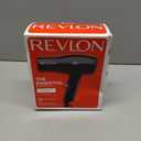 Revlon Compact Hair Dryer | 1875W Lightweight Design, Perfect for Travel, (Black)
