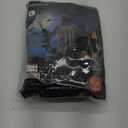 Grim Reaper Halloween Costume with Glowing Red Eyes for Kids, Scythe Included (Large, Light Black)