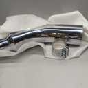 Universal 4" to 6" Exhaust Elbow Pipe with Steel Clamp - Silver Chrome or Black Painted for Car, Truck & Diesel