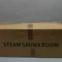 X-Vcak Upgraded Portable Sauna for HomeRelaxation, Steam Sauna for Home with Steamer, Remote Control, Folding Chair, 9 Levels (black)