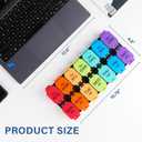 Extra Large Weekly Pill Organizer - 7 Day AM/PM Pill Box, Twice a Day XL Pill Container for Vitamins and Supplements, Airtight & Detachable Design, Ideal for Daily Medication Management