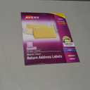 Avery Printable Return Address Labels with Sure Feed, 2/3" x 1-3/4", Matte Clear, 600 Blank Mailing Labels (18695)