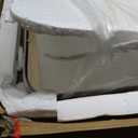 GRACTO 24 x 36'' Polished Nickel Rectangle Bathroom Vanity Mirror for Wall Polished Silver Metal Framed Rounded Rectangular Bathroom Vanity Mirrors, Vertical and Horizontal Hanging…