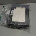 MOXARYSU 12 Pcs Black Gift Bags with Clear Window: 9.8x5.1x7.1 Inch Medium Kraft Paper Bags with Handle For Party Business Birthday Wedding (Black, 12p)