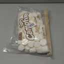 1 Pound of Large White Marshmallows with Bonus Roasting Sticks - Made with Natural Vanilla, No Artificial Flavors - Great for Campfires, S'Mores, Rice Crisp Bars, Cake Garnishes, Hot Chocolate, BBD 08/19/2026