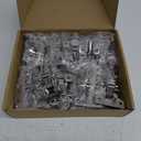 20 Pack Soft Close Cabinet Door Hinges for 1/2" Partial Overlay Cupboard, 100 Degree Opening Angel, Stainless Concealed Kitchen Cabinet Hinges with Mounting Screws and Manual