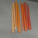12 Inch Gradient Orange Taper Candles for Home Decoration, 8 Pack Long Candlesticks for Dinner Party Holiday Fall Halloween and Harvest