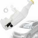 Windshield Fluid Reservoir Tank w/Cap & Washer Pump & Fluid Level Sensor Hole Fit for Dodge Durango 2011-2023 Fit for Jeep Grand Cherokee 2011-2021 Replace 55079365AE 55079365AF 68080155AA
