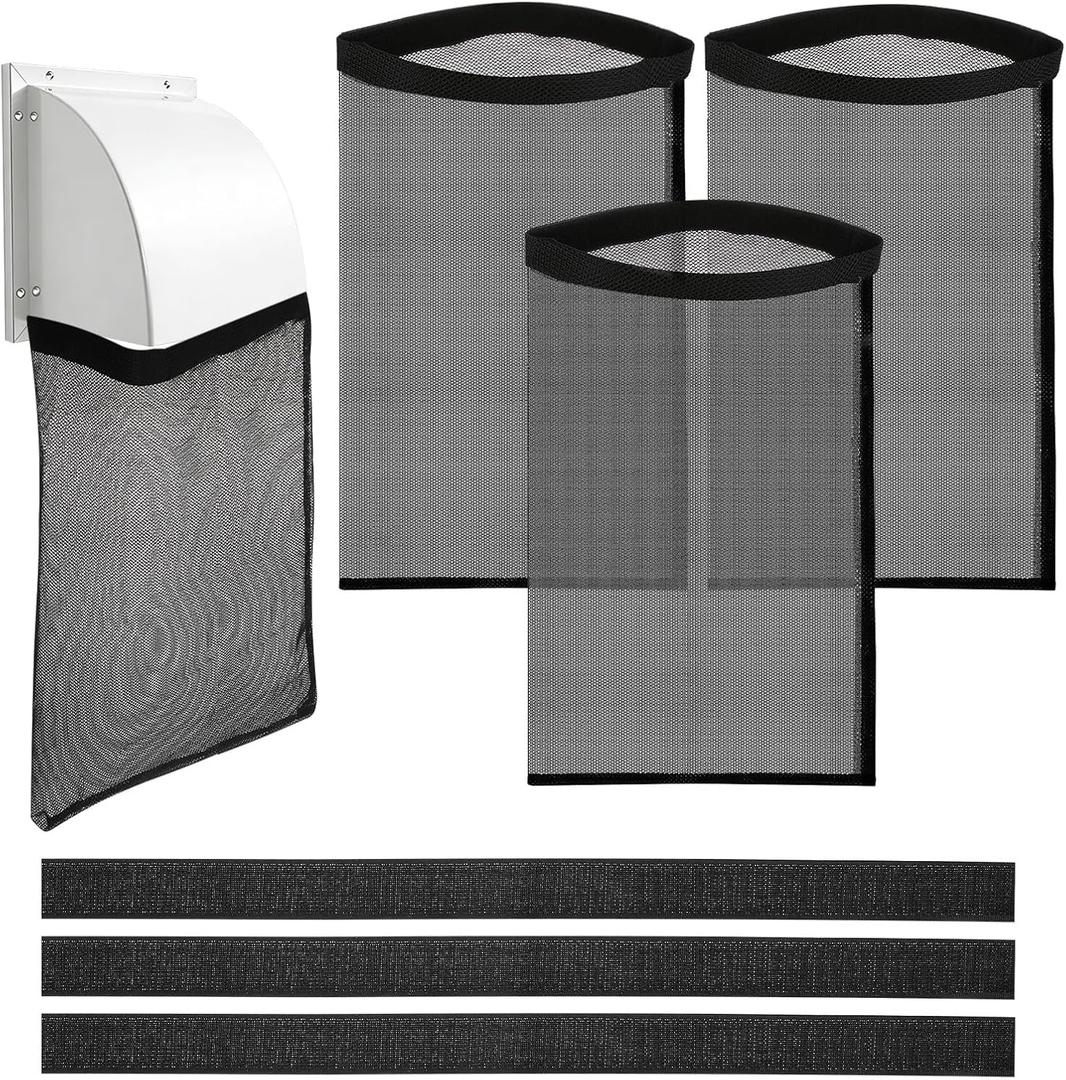 3 Pcs Dryer Lint Catcher Bags, Dryer Vent Lint Trap Dust Bag Lint Catcher for Dryer Vent Outside