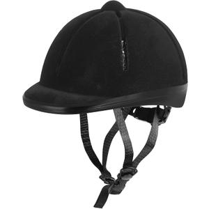 Adjustable Horse Riding Kids Helmet Equestrian for 2 to 6 Years Old, S Size and Head Size 48 to 54cm (Black)