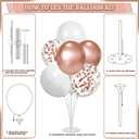 LFSTGN 274 Pcs Rose Gold Bridal Shower Decorations, Bachelorette Party Decorations Favors - "BRIDE TO BE" Banner, Veil, Balloon, Photo Props, Tableware with Rose Gold for 25 Guests