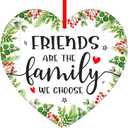 2 x PETCEE Friends Ornaments for Christmas Tree - 2025 Friend Christmas Ornament Decorations Friends are The Family We Choose Hanging Ornaments Keepsake Gifts for Sisters Women Girls