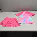 SunFocus Girls Rash Guard Swimsuit 2 Piece Short Sleeve Bathing Suit Size 7 Year Old
