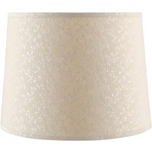 Aspen Creative 32981 Transitional Empire Shape Spider Fitter Lamp Shade in Beige, 14" Top x 16" Bottom x 12" Slant Height, Large - 16" Width
