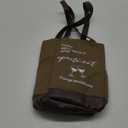 ZVMIS Housewarming  Bag Gifts - 2 Bottle Insulated Canvas Tote (Brown, 11.8" H 7" W 3.14" Thickness)