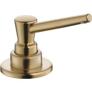 Delta Faucet Pump Soap/ Lotion Dispenser Gold, Countertop Soap Dispenser, Top Fill Deck Mount Soap Dispenser, Champagne Bronze RP1001CZ (2-3/4 inches)