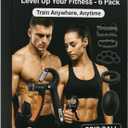 Hand and Forearm Grip Trainer Kit 6 Pieces: Hand Gripper - Finger Rings - Stress Ball - Forearm Exerciser - For Gym, Calisthenics- Rock Climbing - Powerlifting - Strength Sports. (Black)