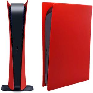 Digital Edition Face Plates Cover Skins Shell Panels for PS5 Console, Accessories for Playstation 5 Protective Shell Replacement Faceplate (Red)