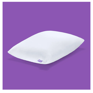 Purple Freeform Pillow - Standard Size, Customizable Support with GelFlex Grid & MicroFlex Moon Foam - Pressure Relief, Cooling, Extra Filling & Adjustable Height, White 