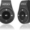 APEKX Clip Bluetooth Audio Adapter for Headphones, Headset, Speaker, Wireless Receiver with MIC for Hands-Released Call and Music