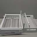 Under Sink Organizers and Storage 2 Tier Slide Out Kitchen Cabinet Organizer Sturdy Metal Bathroom Storage (White, 1 Pack)