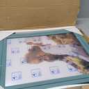 Americanflat 16x20 Picture Frame with Polished Plexiglass - Hampton Collection - Distressed Wood Picture Frames for Vertical or Horizontal Wall Display - Turquoise Blue