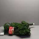 National Tree Company Artificial Pre-Lit Slim Christmas Tree, Green, Kingswood Fir, White Lights, Includes Stand, 4.5 Feet