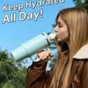 Tumbler Adapter Compatible with Stanley and Flavors Cartridges | Fits 30oz & 20oz Stanley Quencher H2.0 Tumblers | Direct Fit, Food-Grade Leak-Proof Silicone, Replacement Lid (Seafoam)