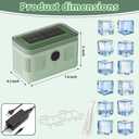 Portable Ice Maker, Fast Ice Making, Quiet, Energy-Efficient, with Ice-Cubes Detachment Rack and Removable Top Cover, Ice Makers Countertop for Home, Office, Parties, Camping, Travel