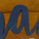 Little Man Cave Wooden Round Door Sign for Little Boy Nursery Room Wall Art Natural Wood Baby Toddler Kids Bedroom Living Room Hanging Rustic Farmhouse Decor -Blue