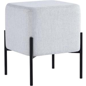 Get Set Style Square Foot Stool, Modern Vanity Stool Chair Upholstered Foot Rest Sofa Side Foot Stool Ottoman Seat for Living Room, Bedroom, Entry, Hallway, Office, 14.6"D x 14.6"W x 17.3"H