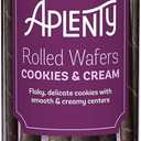Amazon Brand - Aplenty, Cookies & Cream Rolled Wafers, 5 oz (EXP 08/13/26)
