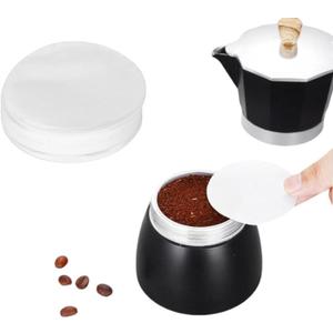 Coffee Replacement Paper Filter Packs, 100Pcs Per Set Moka Pot Filter Paper, Classic Coffee Filters for Coffee Mocha(No. 9 68mm)