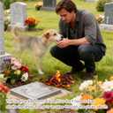 Dog Memorial Gifts for Loss of Dog, Pet Memorial Gifts for Dogs, Paper Decorations for Funeral, Dog Bereavement Gift-Pet Sacrificial, Rainbow Bridge Messenger (Pack of 3)